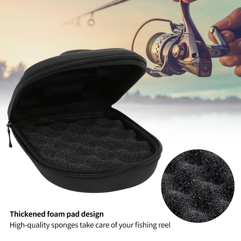 Lightweight Baitcaster Case Hard Baitcasting Reel Case Fishing Reel Storage Bag  for Left Hand
