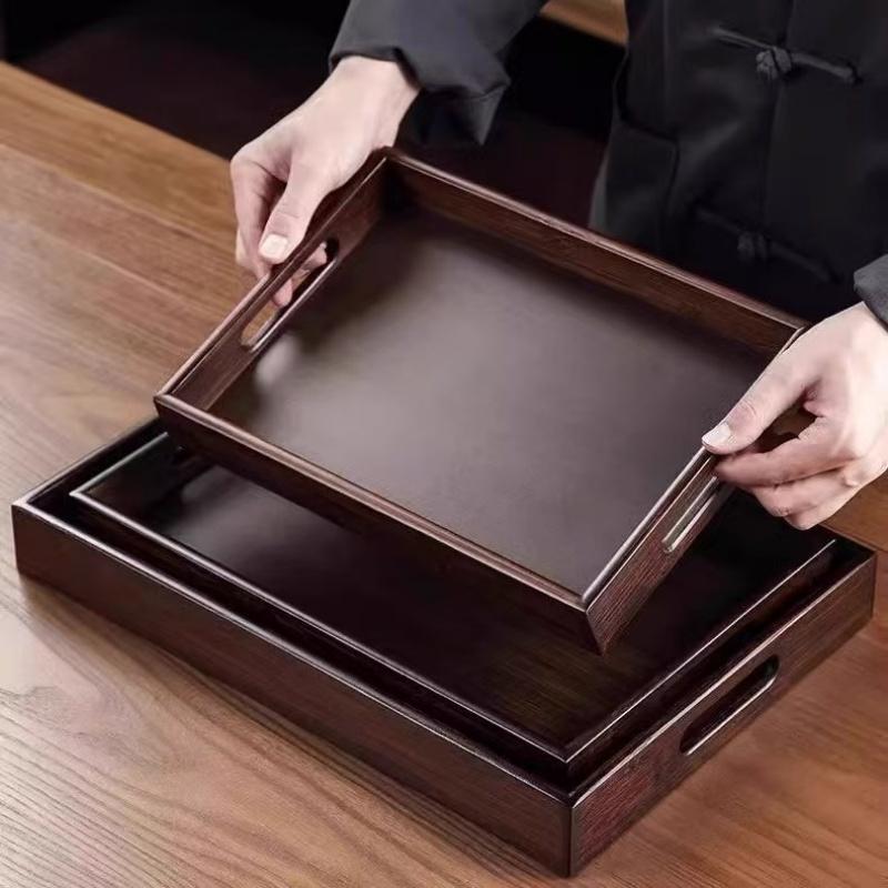 Japanese bamboo tray, Kung Fu tea tray, tea ceremony accessories, restaurant coffee storage tray