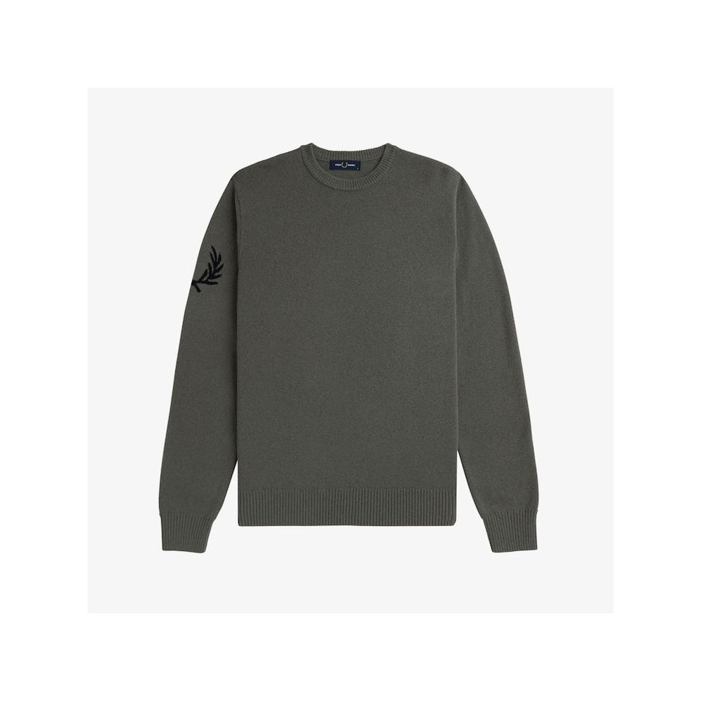 Fred Perry [genuine] Fred Perry [Sharp] Laurel S Knit   Field Green Afpm2438529 638 qzgAfpm2438529 638