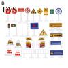 Model Decor Game Mat Identify Ability Vivid Fabric Urban Construction Engineering Small Map Toy for Kids Road Sign