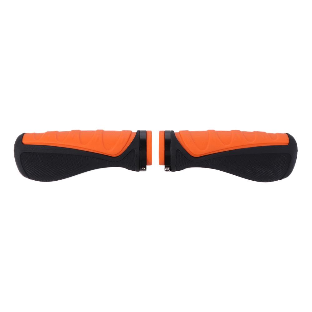 Soft Rubber Cycling Handle Grips Orange Black Electric Scooter Handlebar  Bicycle Parts