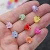 100Pcs Flower Acrylic Beads Bell Flower Spacer Beads Caps For DIY Charms Bracelets Necklace Jewelry Crafts Making Accessories