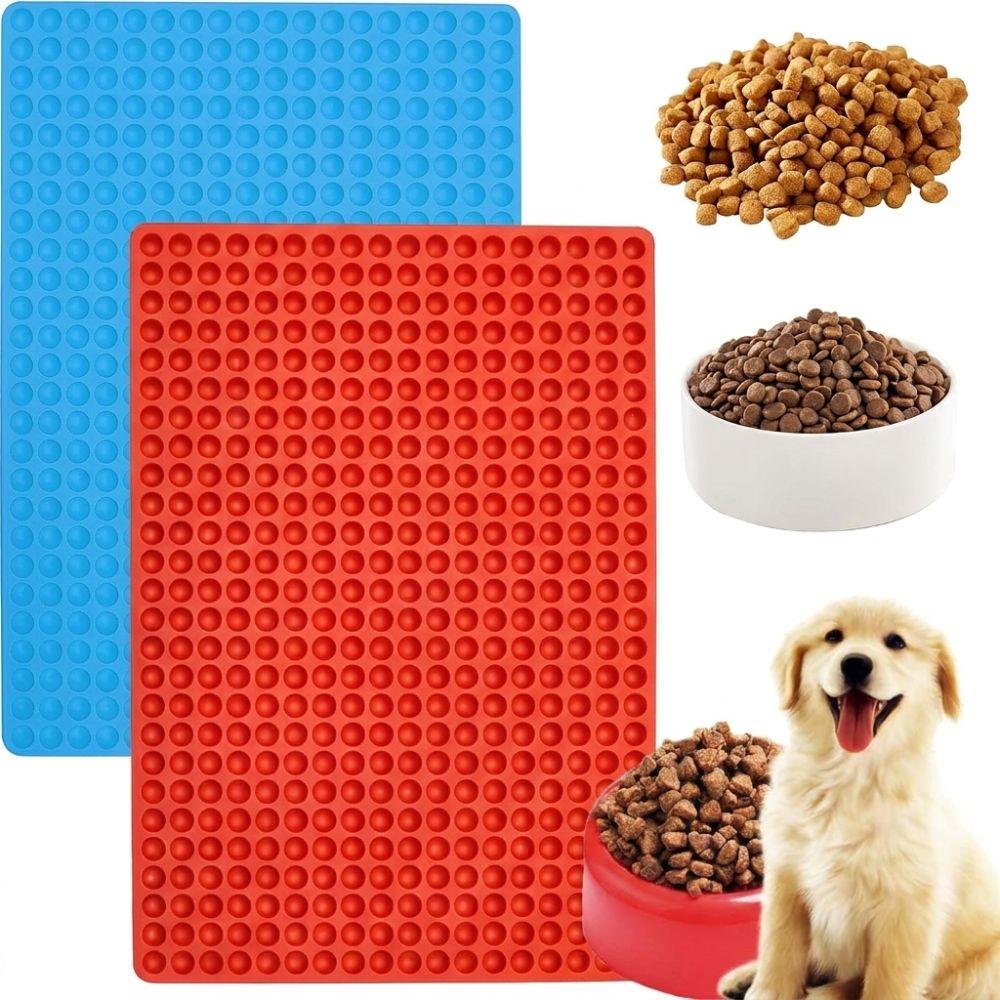 Food Grade Mini Round Molds Silicone Dog Treat Molds Durable Baking Molds  For Dog Treats