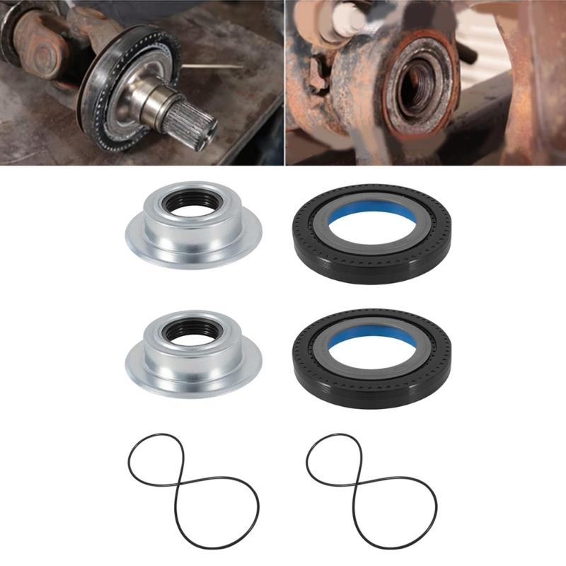 Tube Dust Seal Set Simple Install Front Axles Seal Set Essential Front Axles Vacuum Seal Set Suitable for Dana 2005-209