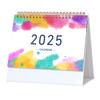 Mini calendrier de bureau 2024-2025 Calendrier de bureau permanent de 18 mois Planificateur mensuel Liste de tâches