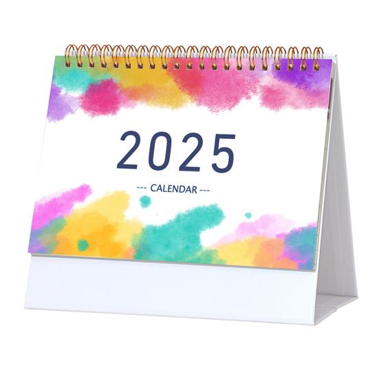 Mini calendrier de bureau 2024-2025 Calendrier de bureau permanent de 18 mois Planificateur mensuel Liste de tâches