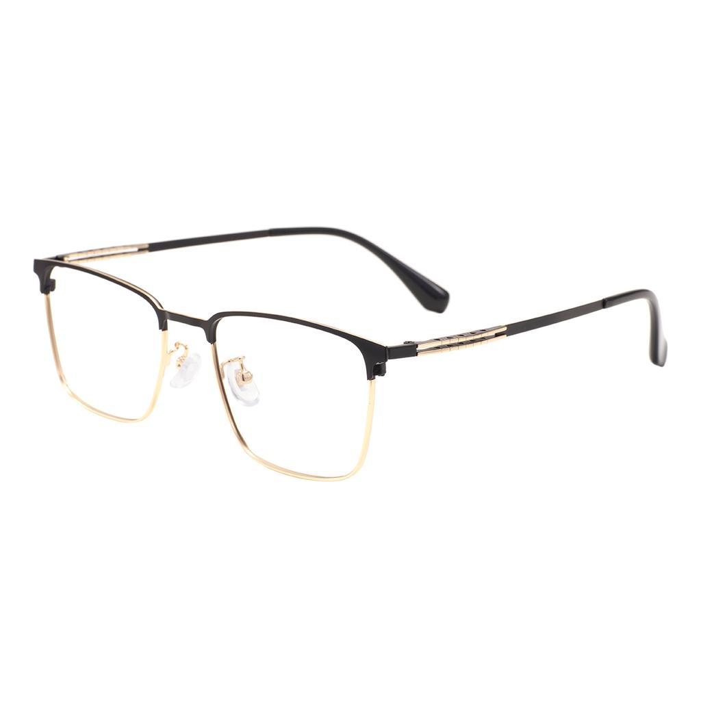 Metal Classic Rectangle Full Rim Stable Durable Spectacle Men's Business Browline Glasses Frame For Prescription Optical Lenses