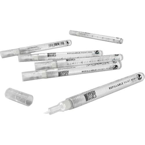 Green Staff World GSWD-12875 Refill Paint Pens, 0.7mm, 6-Pack, Hobby Tool