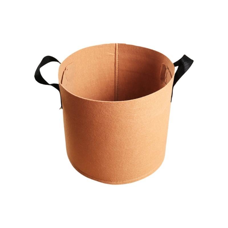 Nonwoven Fabric Grow Bags Garden Plant Pots with Handle Nonwoven Texture Suitable for Growth of Vegetables and Flowers
