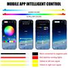 Daytime Running Lights Car LED DRL Lamp Strip DRL Decorative Light Auto Headlight Turn Signal Light RGB With Remote App Control Dome Lights 6
