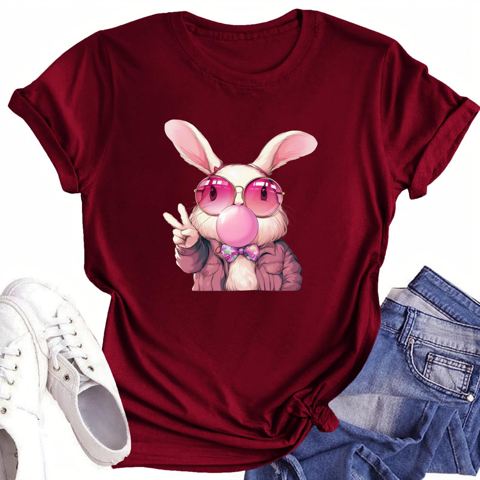 

Футболки с короткими рукавами для женщин, модные топы, легкие и мягкие повседневные летние наряды, одежда XXL винный