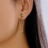 Skull Skeleton Earrings Zinc Zinc Alloy Imitation Human Bone Earrings Fashion Halloween Drop Earrings  Gift