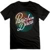 Men's American Pop Rock Band Panic!at The Disco Color Logo T-shirt Black Large