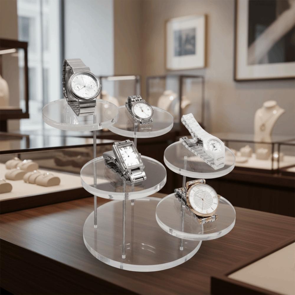 Transparent Jewelry Display Stand White Black Multi-functional Display Stand Earrings Display