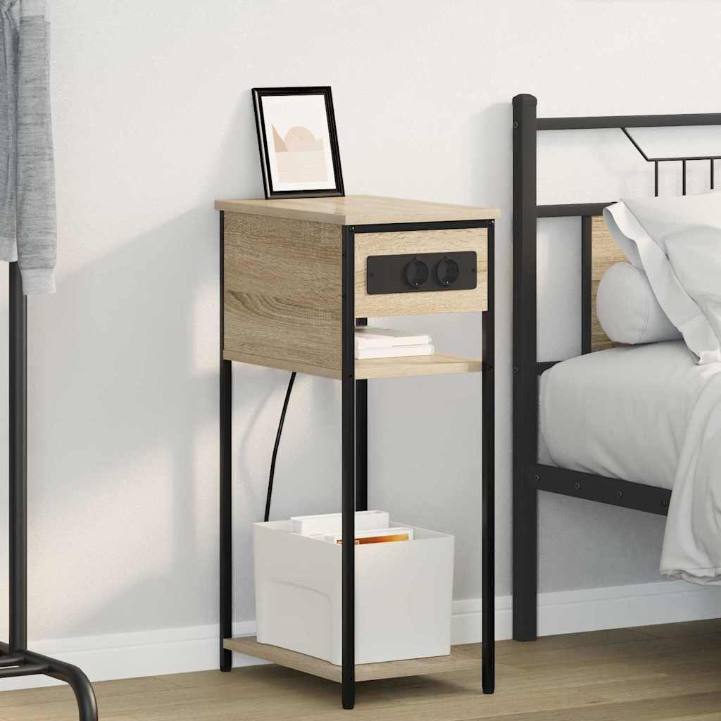 Nightstand Sonoma Oak 41 x 28 x 76 cm Particleboard