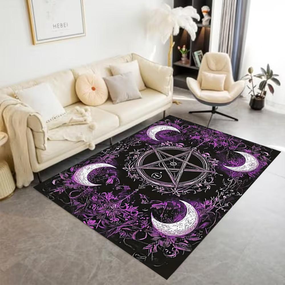 1pc compass rug home carpet non slip design for bedroom gift