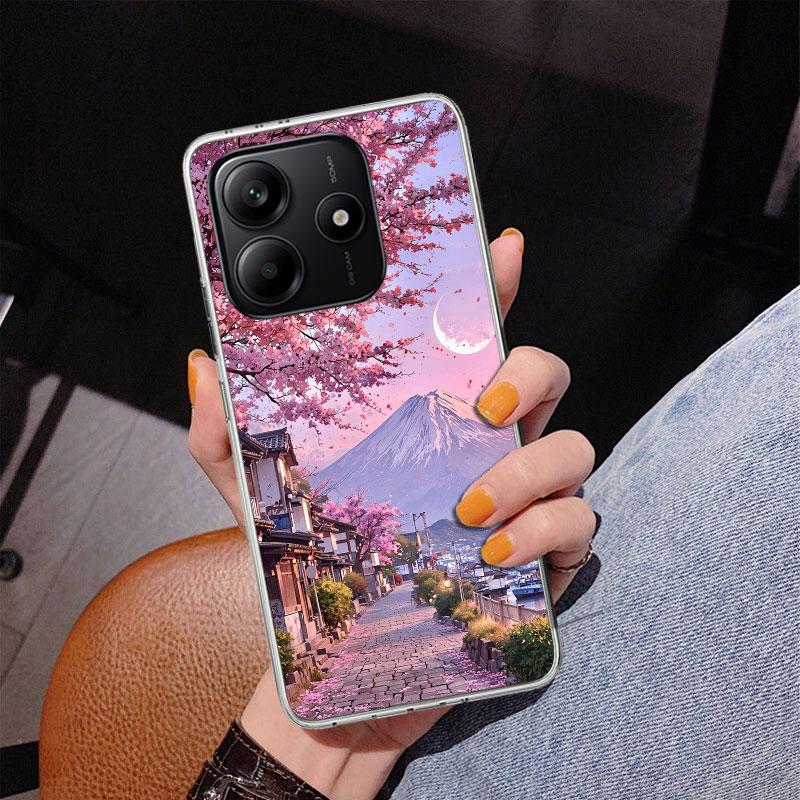 Japanese Cherry Mount Fuji Phnoe Case for Phnoe Case for Xiaomi Redmi Note 15 14 14S 13 Pro Plus 12 12S 11S 11E 10S 10 11T 5G Un