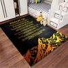Psalm 121 Verse Text Carpet Suitable As a Non-slip Mat for the Living Room or Bedroom Sofa
