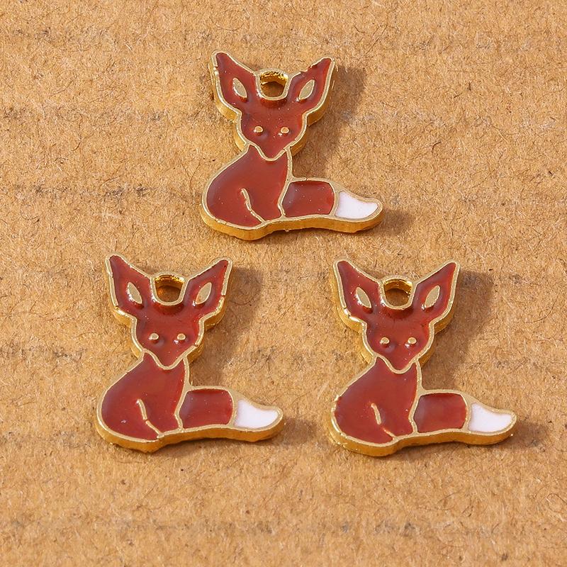 10pcs Enamel Animal Cat Bee Bird Panda Pendants Charms for Jewelry Making DIY Earrings Necklace Bracelet Accessories Supplies