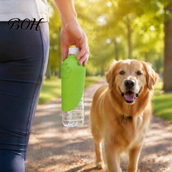 Lightweight Portable Pet Feeder 2Pcs Bottle Adapter Dog Cups, Water Attachment Bowls, Leakproof Collapsible Cup Drinking Cups for Outdoor Walks,