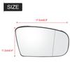 Door mirror glass Qiilu Car Door Side Wing Heated Mirror Glass for Mercedes W220 2208100321 (right side), 1999-2003 (Right Side)