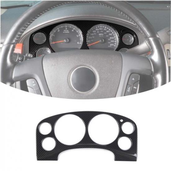 Carbon Fiber trument Dash Speed Track Cover Trim For Chevy Suburban/Tahoe 07+