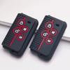 Silicone Smart Key Fob Cover Shock Absorbing Anti-Scratch Protective Sleeve Universal For Electric Vehicle Motorcycle 4 Button Remote Intelligent Key