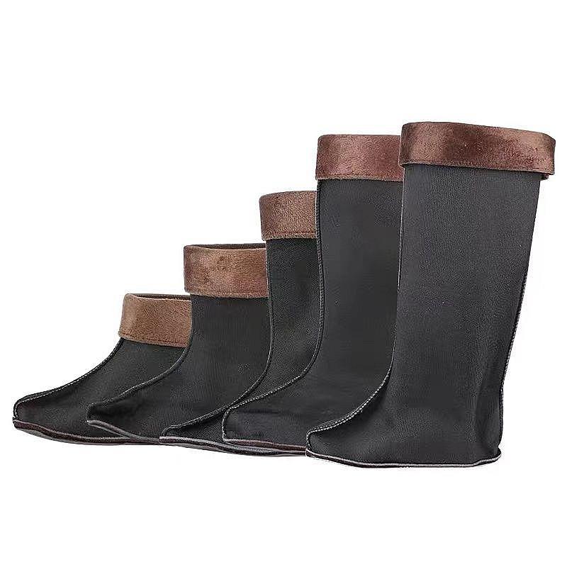 Зимние дождевые ботинки флисовая внутренняя подкладка теплая внутренняя вставка утолщенные с высоким голенищем флисовый чехол высокие резиновые сапоги хлопковый чехол внутренние плюшевые носки чехол