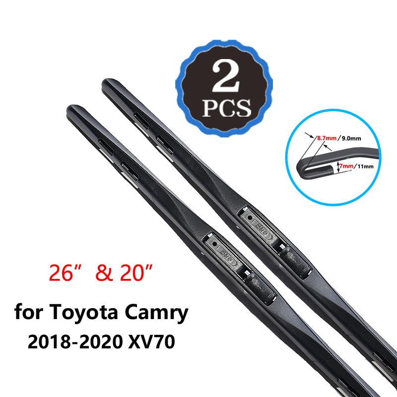 for Toyota Camry XV20 XV30 XV40 XV50 XV70 XV 20 30 40 50 70 1997~ 2011 2017 Wipers Blade Car Accessories Windshield Wipers