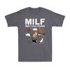 Cats MILF Unisex I Love Felines Funny Cat Kittens Lovers Gift Unisexs Novelty TShirt