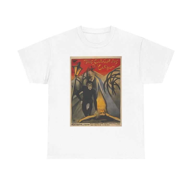 

The Cabinet of Dr. Caligari 1919 Cult Vintage Italian Movie Poster Unisex T-shirt S