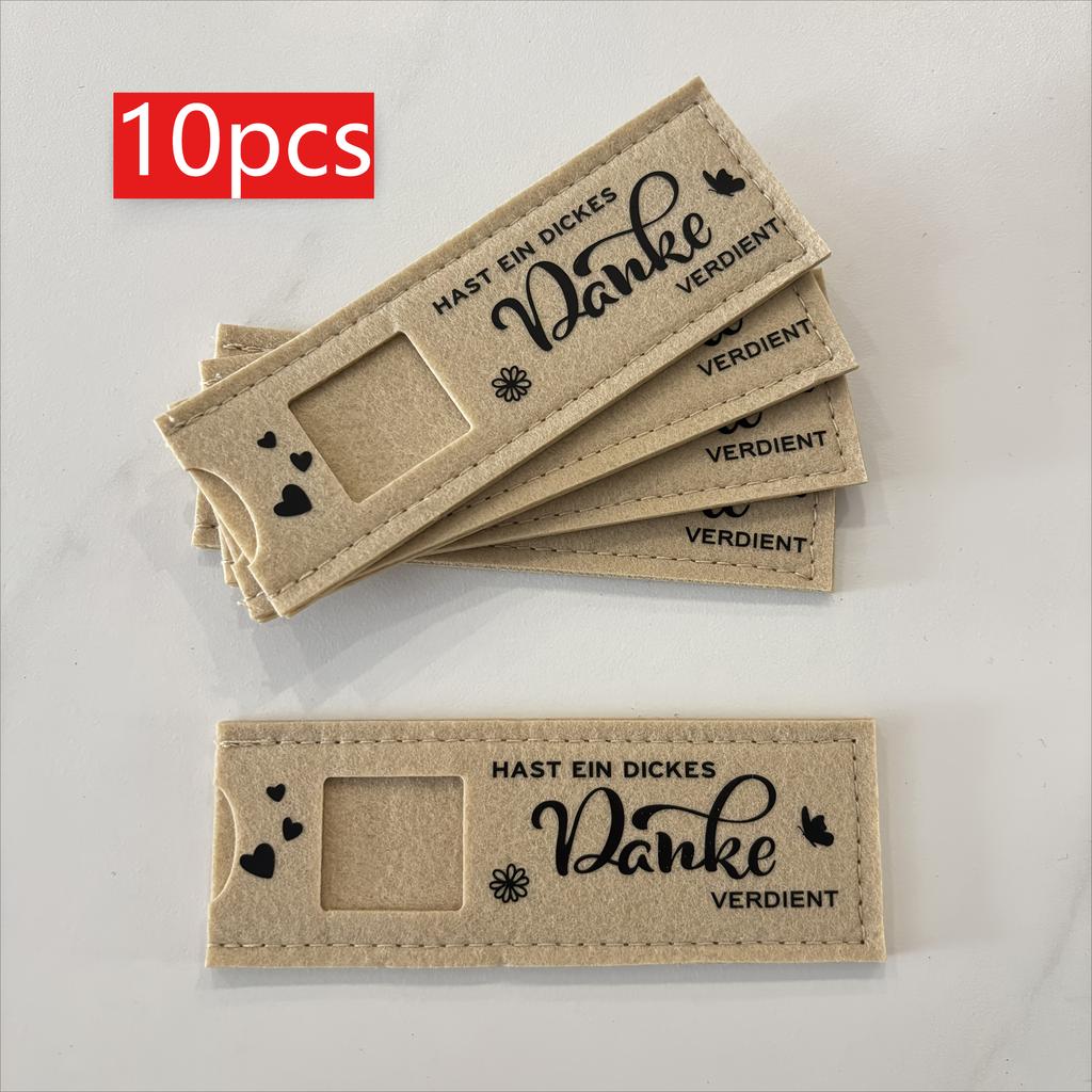 Felt Gift Bags German"You Deserve a Big Thank You"Chocolate Gift Set, Felt Material Gift Box,Suitable for Team/Retirement Gifts