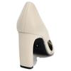 Zara Fashionable Comfortable Asymmetrical Chunky Heels Women Heels White 11226510001