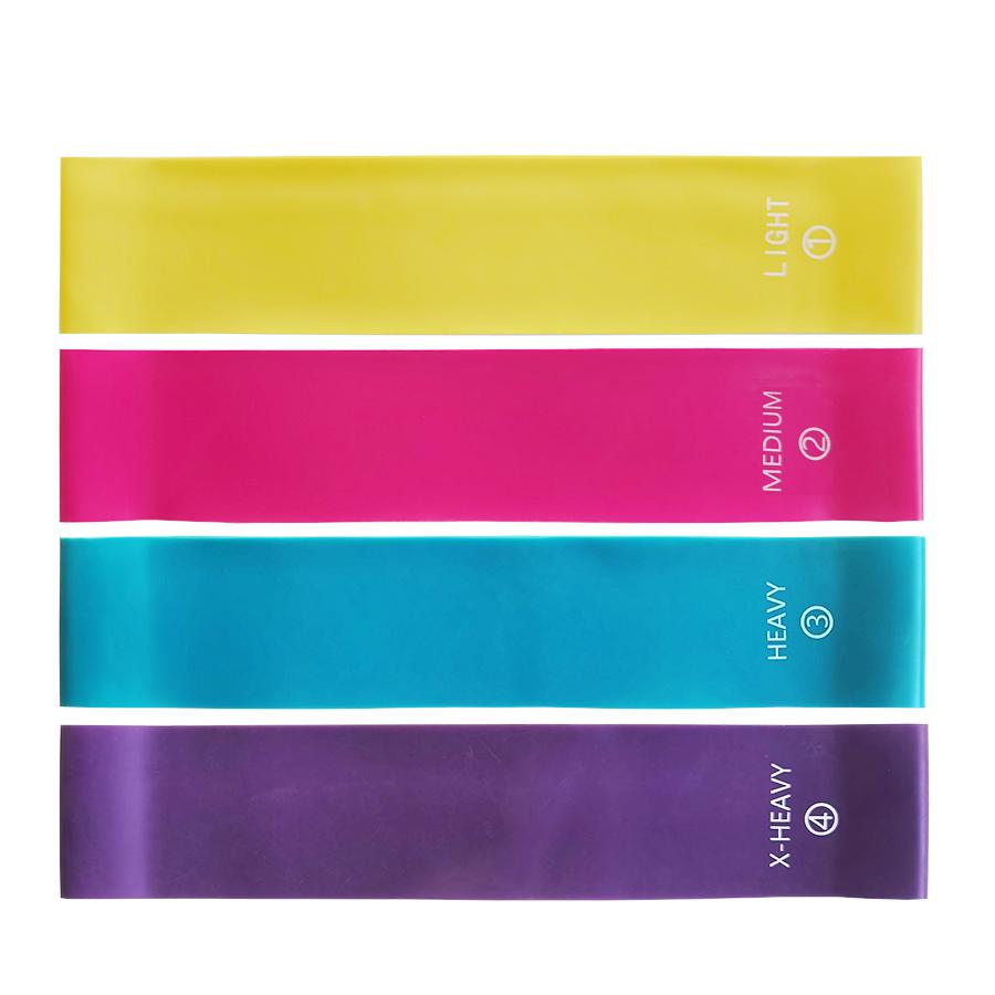 

60 см 4 разных уровня эластичные ленты сопротивления йога тренировки спортивные упражнения фитнес-ленты пилатес кроссфит тренировочное оборудование