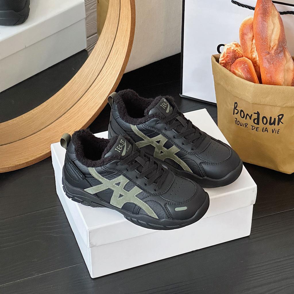 Retro German Training Shoes Women's New Autumn and Winter Heightening Casual and Versatile Forrest Gump Shoes Soft-soled Cotton Warm Sports Shoes