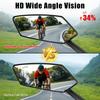 Bike Rear View Mirror Reflector Adjustable Rotatable Handlebar Mirror Clear Rearview Electric Scooter Cycling Bicycle Accessorie