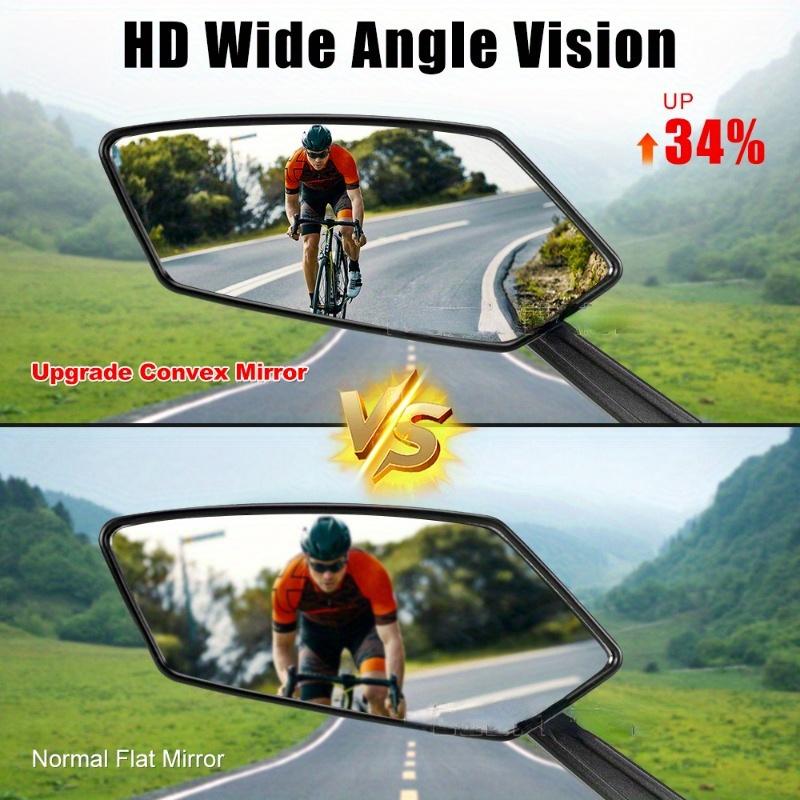 Bike Rear View Mirror Reflector Adjustable Rotatable Handlebar Mirror Clear Rearview Electric Scooter Cycling Bicycle Accessorie