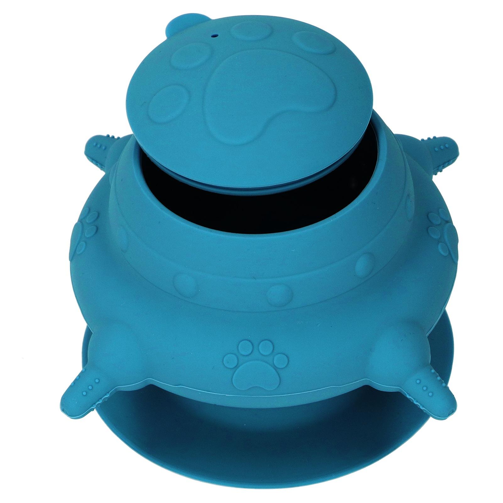 

Силиконовая кормушка для щенков с 4 сосками, станция для кормления маленьких щенков, для котят, нескольких щенков, темно-синяя темно-синий
