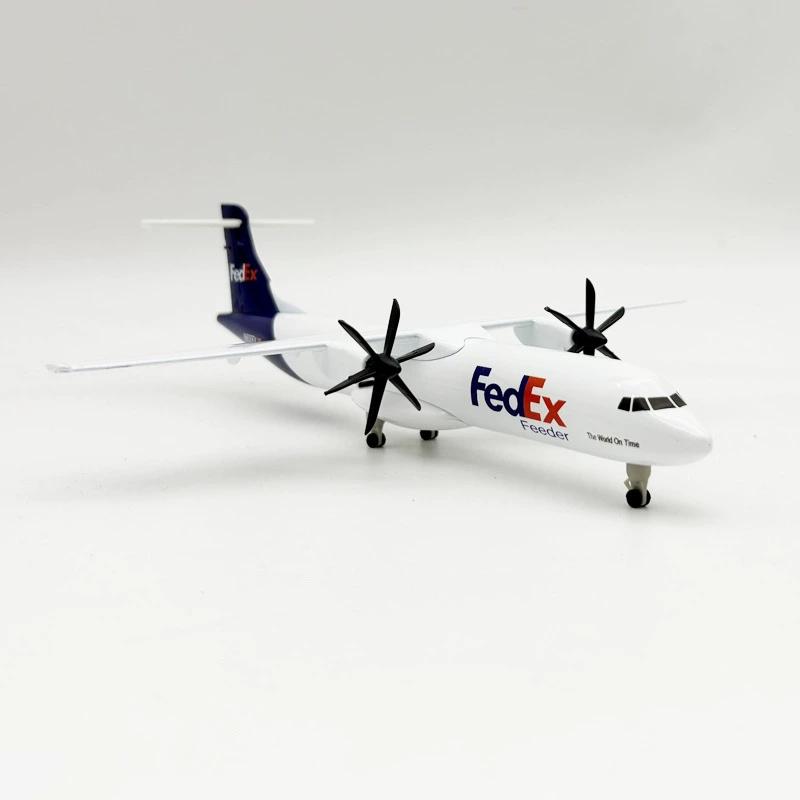 Airplane Models 1/400 Scale 20cm Air FEDEX Airways ATR Model Planes Diecast Metal Toys Aviation W Wheels Landing Gears