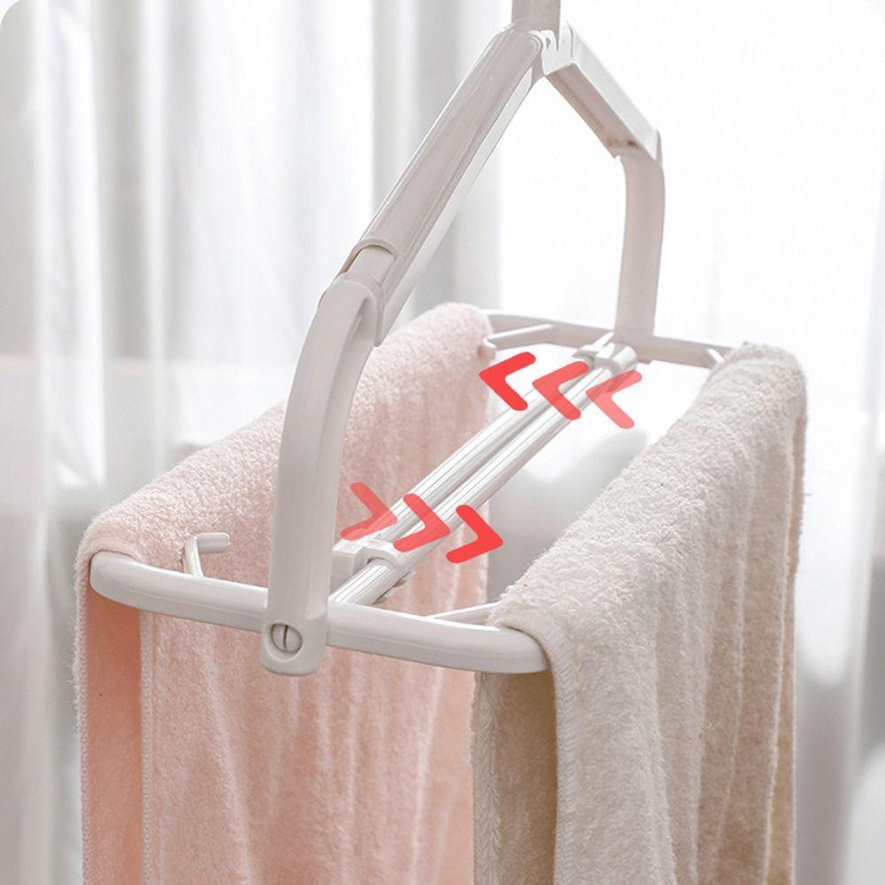 Extensible Stretchable Clothes Drying Rack Non-slip Clothes Display Hangers Trouser Rack  For Home