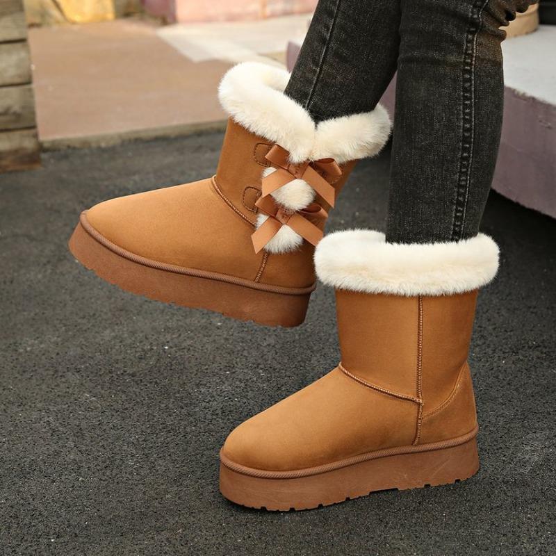 European and American winter new thick-soled velvet thickened snow boots women's cross-border warm towel short boots cotton shoes women