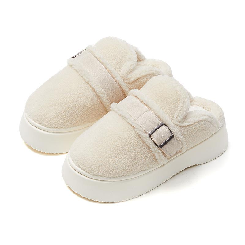 Excellent Thick-bottomed Cotton Slippers Plush New Women's Autumn and Winter Soft Home Indoor Warmth