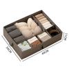 Closet Drawer Organizer Box Foldable Underwear Organizer Box Multiple Lattices Separated Sock Bra Storage Drawer  Save Space