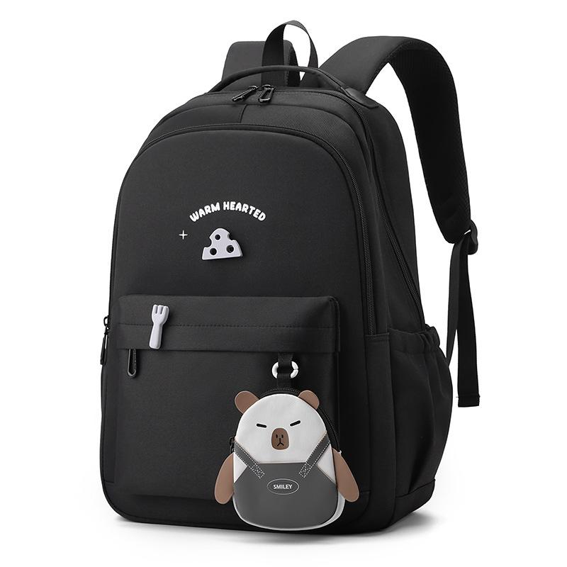 Schulranzen mit großer Kapazität für Studenten, Herren- und Damen-Rucksack mit Farbkontrast