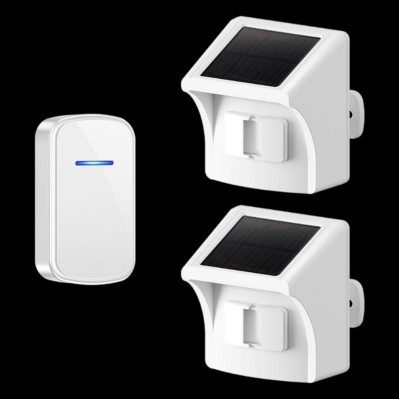 Solar-Powered Dual Detection Driveway Alarm & Wireless Doorbell System