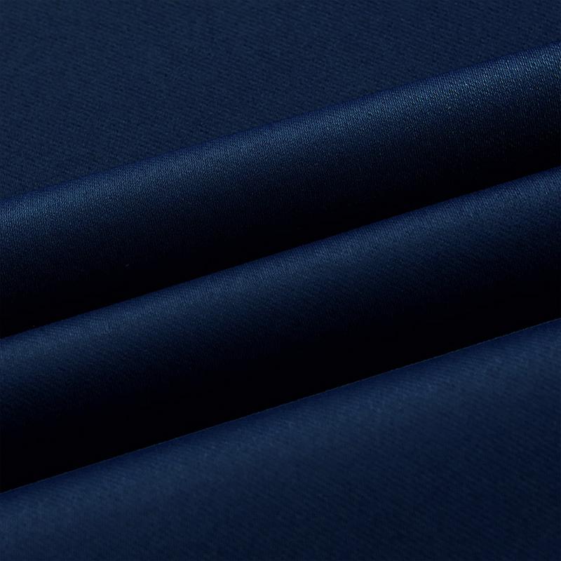 

JRD Сучасні штори Блекаут Для вікна вітальні Штори Для спальні Тканини для штор Готові Завіси Жалюзі Тенд W200cm x H250cm&Pull Pleated Tape синій