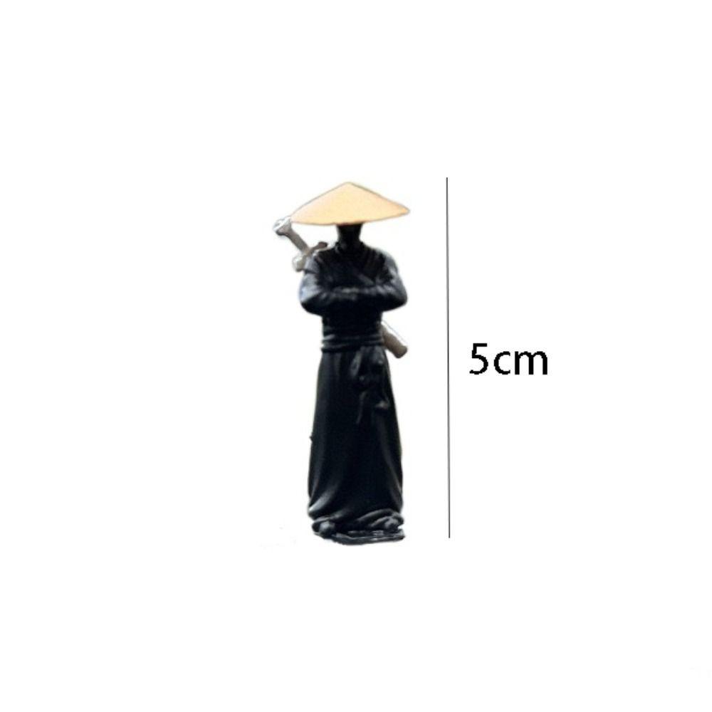 

Desk Decoration Mini Chinese Swordsman Figure Waterproof Creative Garden Miniatures Exquisite Cute Statue Ornament Office