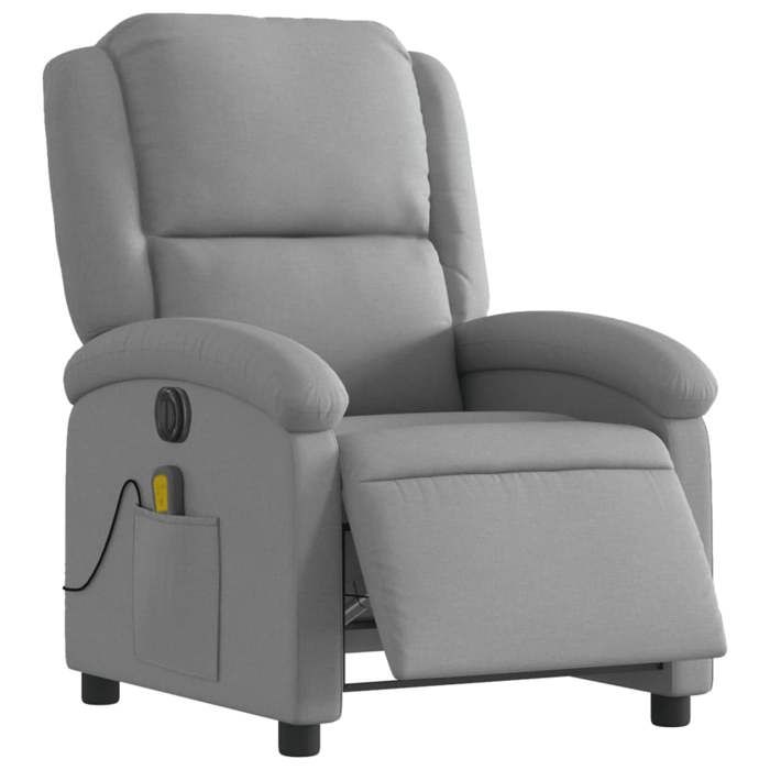 VidaXL Electric Reclining Massage Armchair, Relaxation Chair with Adjustable Backrest and Footrest, Seat of 3204152
