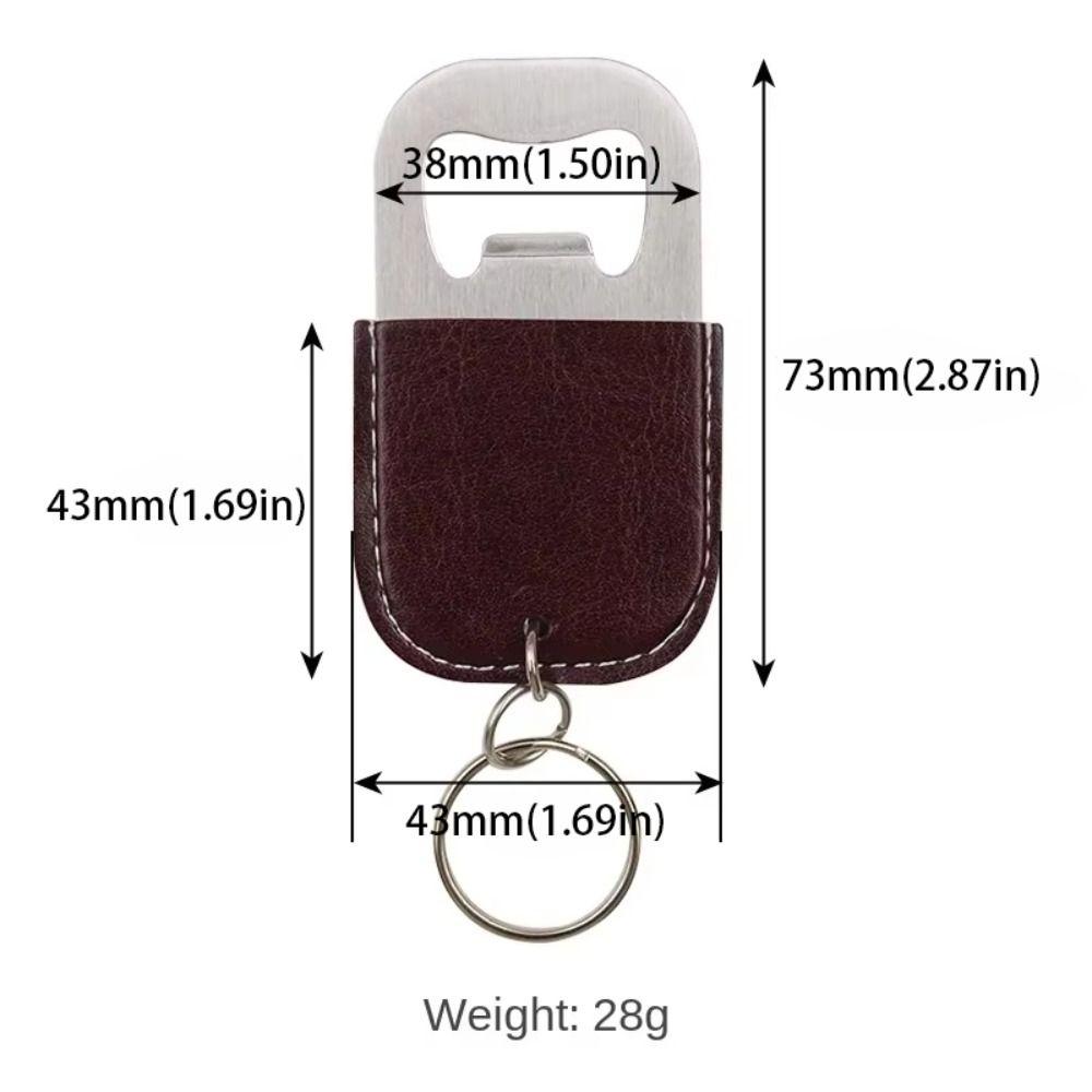 Wine Bottle Opening Fashionable Keyring Leather Kitchen Gadget Bottle Opener Keychain  Outdoor