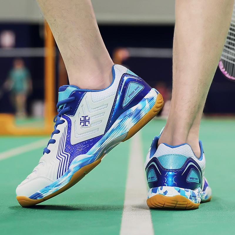 2025 Autumn New Badminton Shoes Men's Shoes Training Sports Shoes Mesh Shoes Wear-resistant Non-slip Tennis Shoes Rubber Sole
